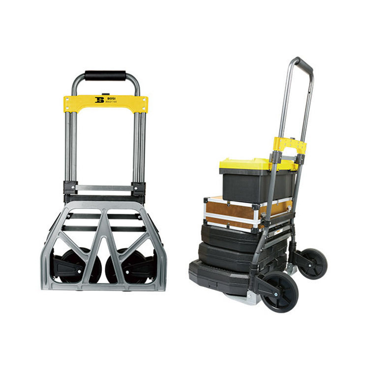 Persian foldable trolley, portable loading and unloading handcart, household cargo carrier, silent hand-pulled trailer