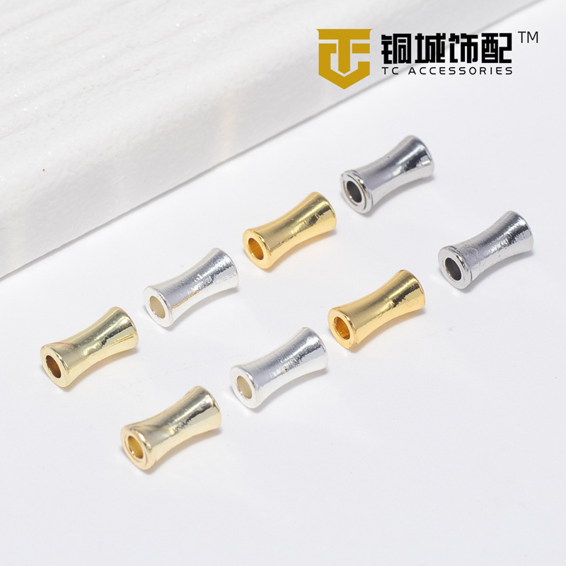 14K18K color-retaining gold-plated small man waist bamboo diy bracelet necklace bead positioning bead jewelry accessories material