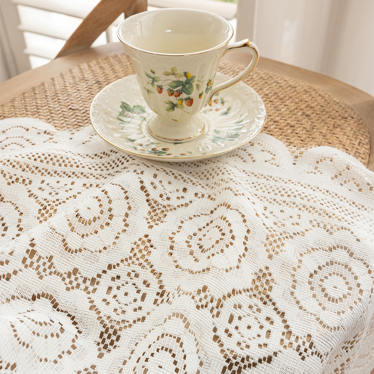 Amazonas transfronterizas tejer tela de mesa de encaje red ins hueco estilo americano idílico decoración de mesa de mesa cubierta tela de mesa