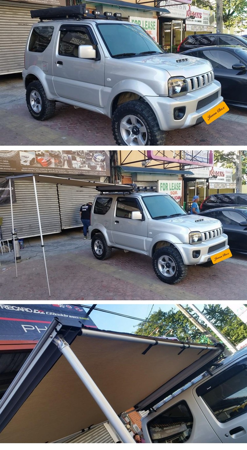 Jensen Outdoor Jimny Special Car Side Tent Off-road Vehicle Tail Tail Canopy Side Tent Awning House Car Tent