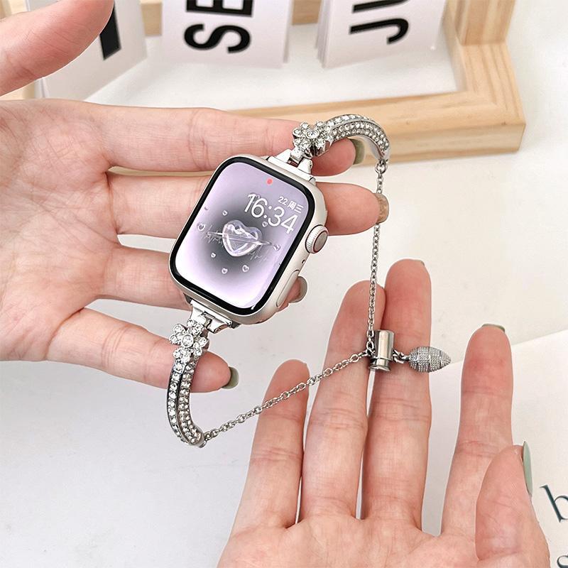 Four -leaf grass diamonds are suitable for Apple Watch8 Apple watch…