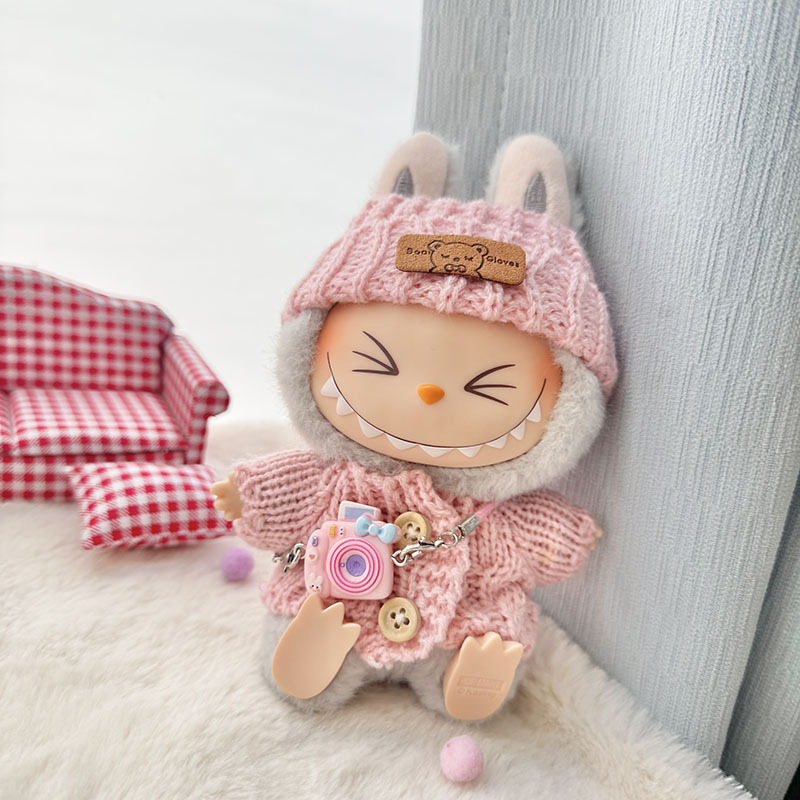 仅衣服] 一二代钥匙扣La布布衣服挂件拉布布坐坐派对熊标围巾帽子|undefined