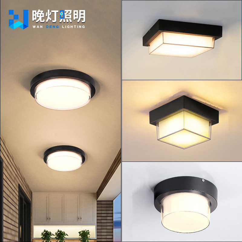 Modern Minimalist Aluminum Ceiling Light for Balcony and Hallway, Led Square and Round Pc Cover Home Decor Lighting, Zhongshan Lighting Fixtures Modern Minimalist Aluminum Ceiling Light for Balcony and Hallway, Led Square and Round Pc Cover Home Decor Lighting, Zhongshan Lighting Fixtures