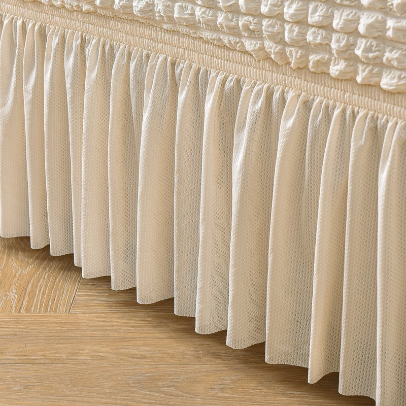 Alto peso Seersucker falda Decoración sofá cubierta todo incluido sofá cubierta elástica cubierta universal cubierta completa combinación sofá cubierta toalla