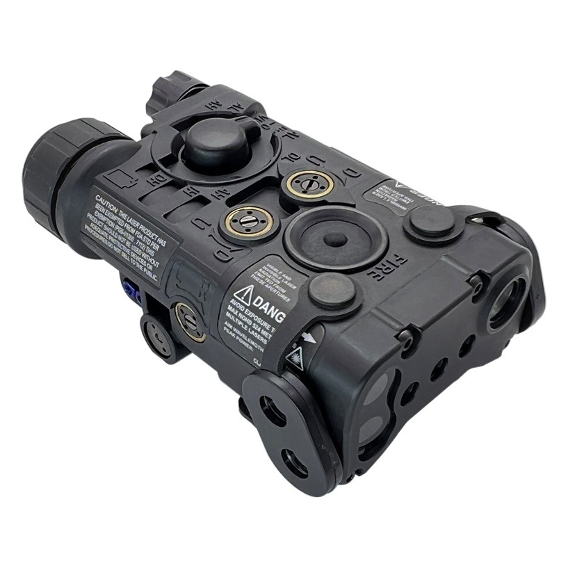 Versión con todas las funciones NGAL-L3 rojo, verde y azul láser IR puntero láser linterna táctica luz LED destello de luz fuerte