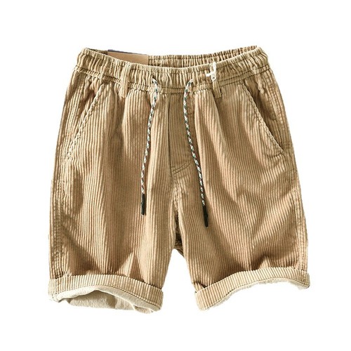 American Heavyweight Work Short Men's Summer Ins Trend Retro Corduroy Streetwear Brand Men's Casual Five-Finger Shorts
