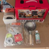 Кухня, реалистичная кухонная утварь, семейная игрушка, полный комплект