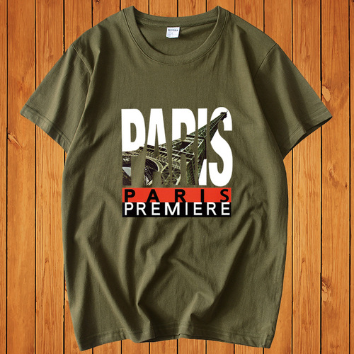 Men's loose short-sleeve T-shirt trendy brand fashion large size top half-sleeve T-shirt new summer clothing for men