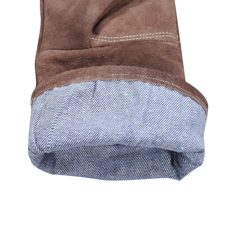 Guantes de protección laboral transfronterizos de Amazon guantes de soldadura de lana de doble cara guantes de soldadura resistentes a altas temperaturas guantes de protección de aislamiento térmico