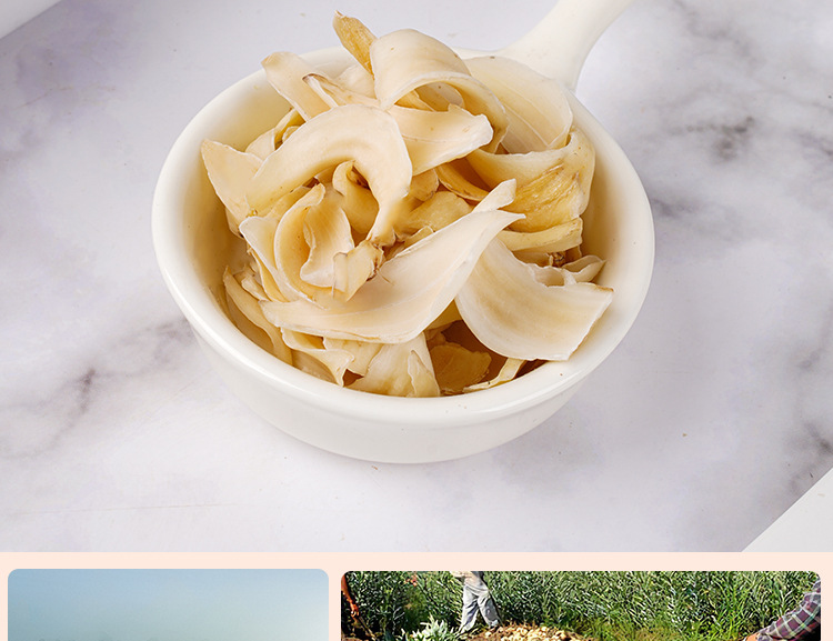 Dragon Tooth Lily Bulb (Lilium brownii) — Dried Sulfur-Free Bai He, 130g Jar in use