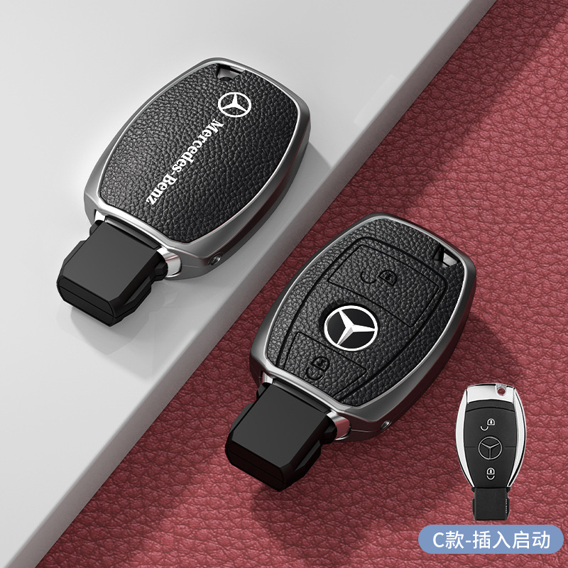 모델 C 삽입 2버튼, 고귀한 검정색 아연 합금 단일 쉘