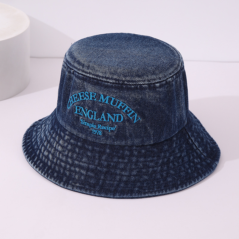 Primavera y otoño niños vaqueros sombrero pescador sombrero de visor grande sombrero de viaje estilo coreano estilo exterior sombrero de baño solar para hombres y mujeres