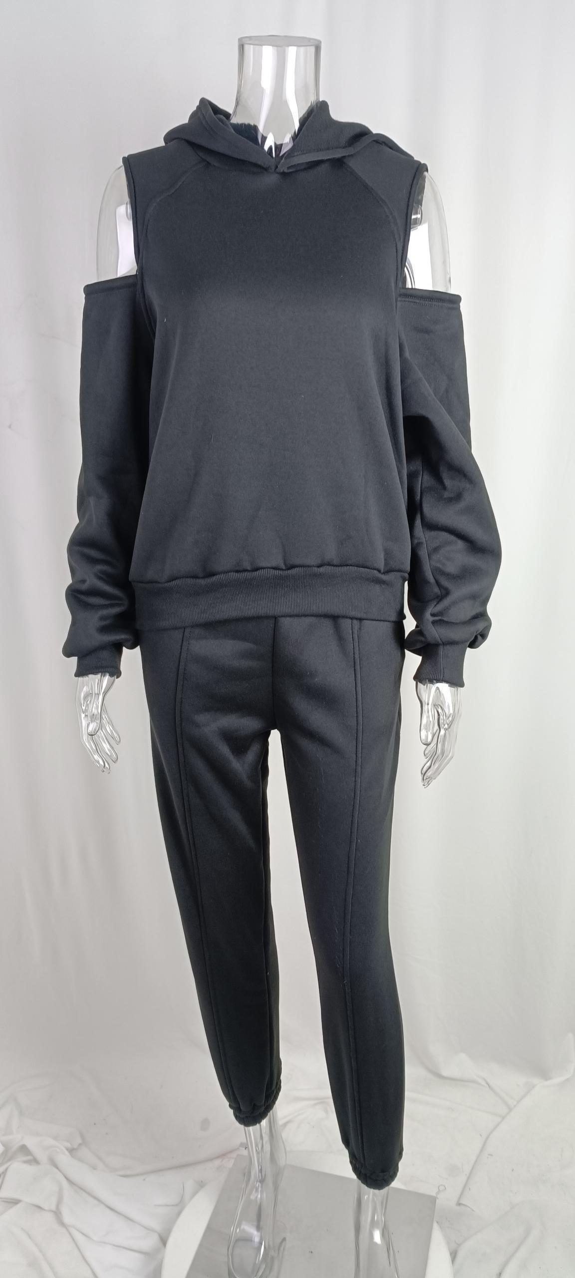 Versatile Women's Fleece-lined Long-sleeve Shorts Set For Spring_voghion.com