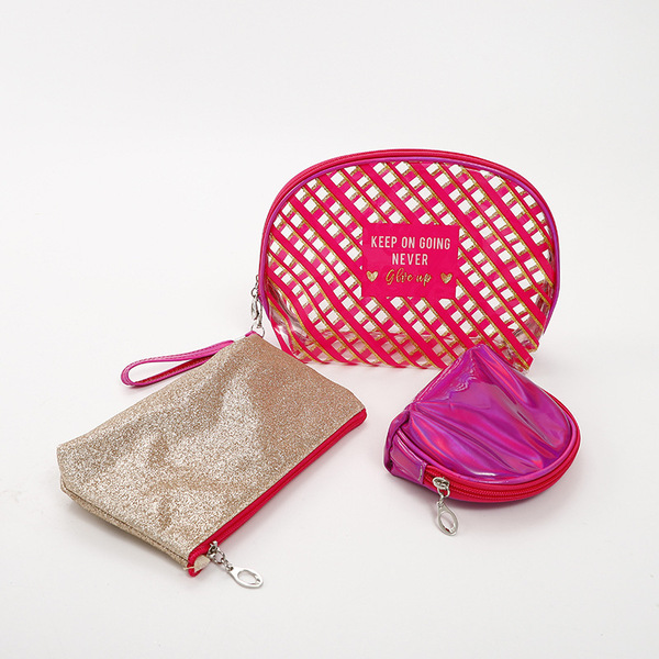 Brand waterproof handheld capacious cosmetic bag for traveling