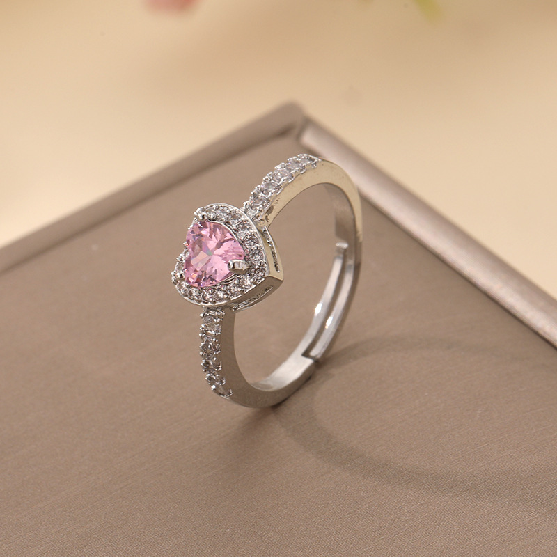 Vibrant Gemstone Ring For Women Minimalist European Style Gold_voghion.com
