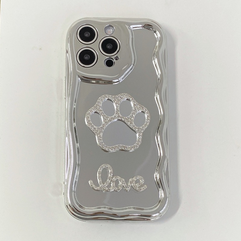 Luxury Silver Plated Pearl Mirror Phone Case For Iphone Series_voghion.com