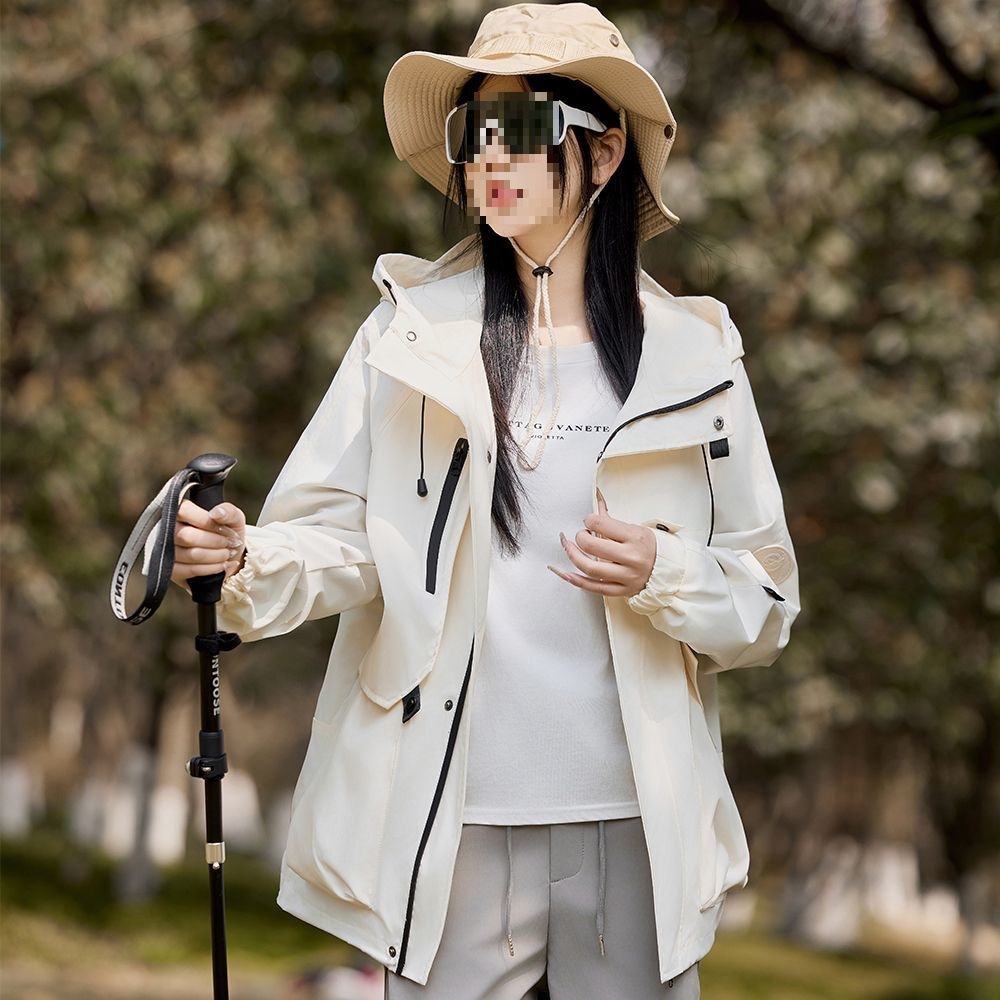 大码春秋2025新款户外衣冲锋外套女防风防水男款夹克