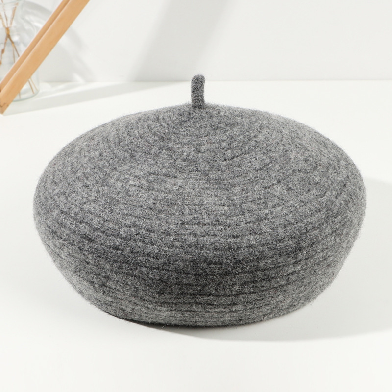 Otoño y invierno de moda de lana Boina niños retro sombrero japonés Inglés elegante sombrero pintor temperamento