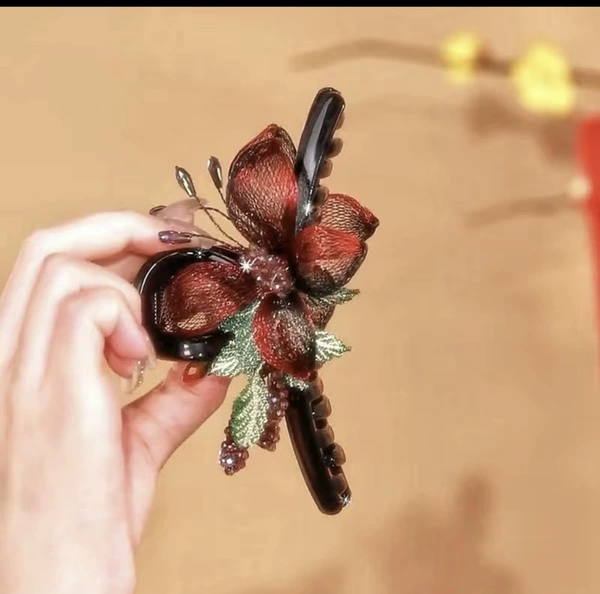 Double -sided copper silk butterfly red