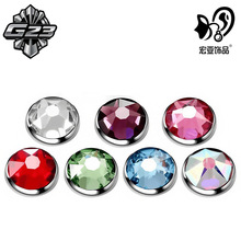 GF136钛合金唇钉埋钉耳钉饰品头G23钛外螺纹钻头埋骨钉穿刺替换件