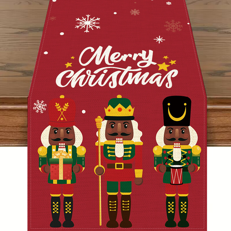 クロスボーダー爆発クリスマステーブル旗キッチンパーティーテーブルクリスマスツリー花輪雪だるま鈴サンタクローステーブル旗|undefined