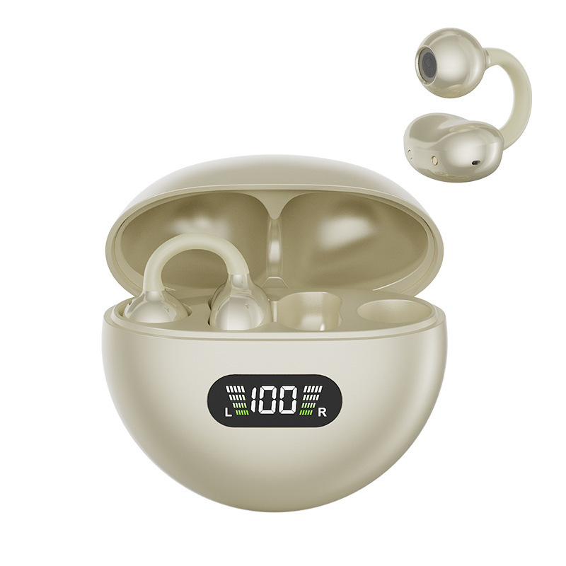 Audífonos Bluetooth AirMAX Transfronterizos, Intrauditivos, Pantalla Táctil LCD a Color, Reducción de Ruido, Modelo Transparente, Batería de Ultra Larga Duración, Deportivos