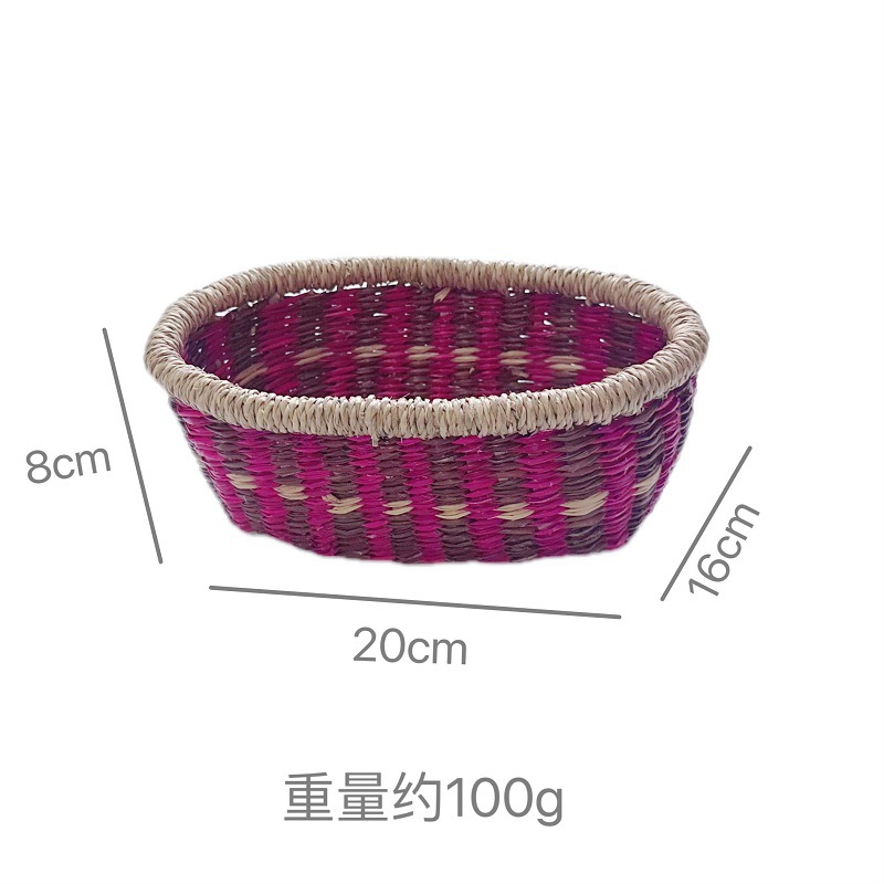 Cestas de bocadillos trenzadas de algas marinas vietnamitas ins canasta de picnic elementos africanos canasta decorativa canasta de cosméticos canasta de escritorio