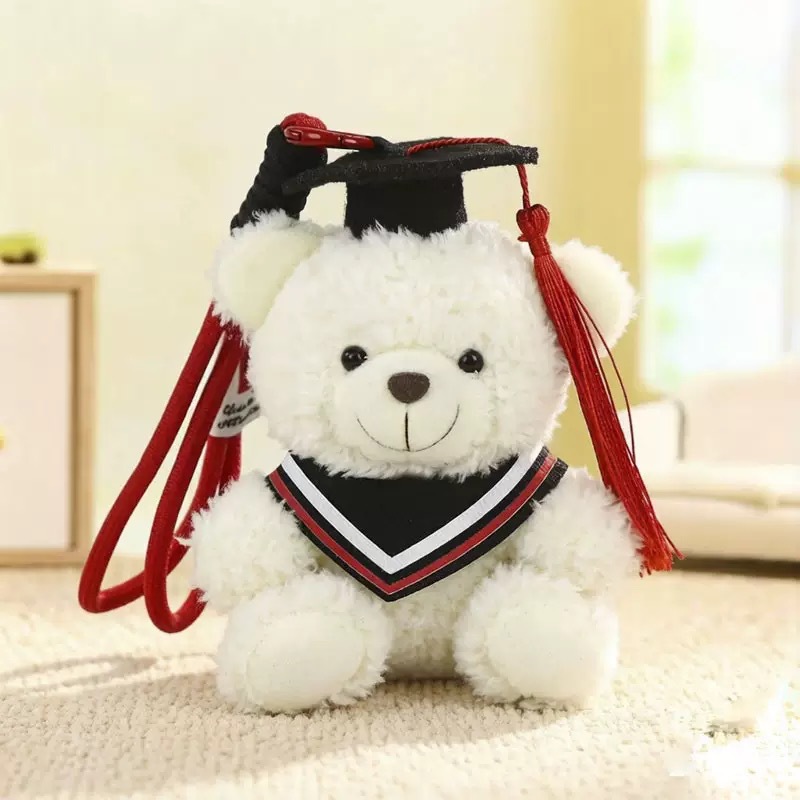 Temporada de graduación osos de peluche muñecas uniformes colgantes regalo de estudiantes Teddy Bear adorable recuerdos de graduación