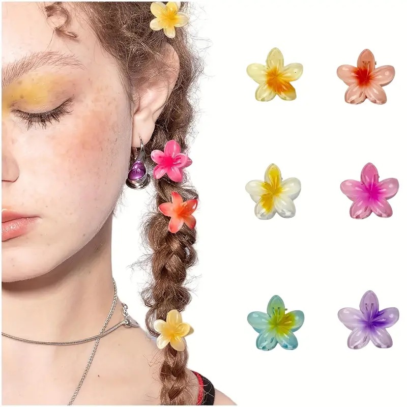 Women's Sweet Simple Style Flower Plastic Hair Clip display picture 1