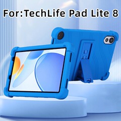 适用TechLife Pad Lite平板电脑全包边8英寸液态硅胶防摔观影支.