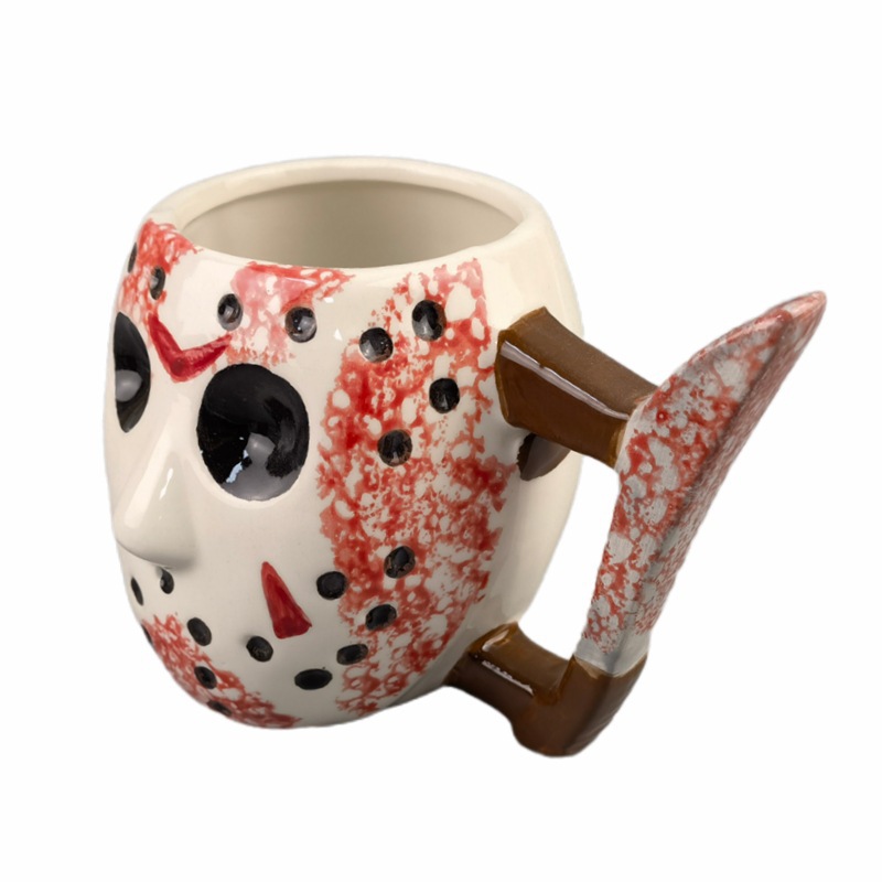 Estrictamente seleccionado Halloween horror Freddy Jason máscara taza fantasma de hombre ciento taza de cerámica masculina