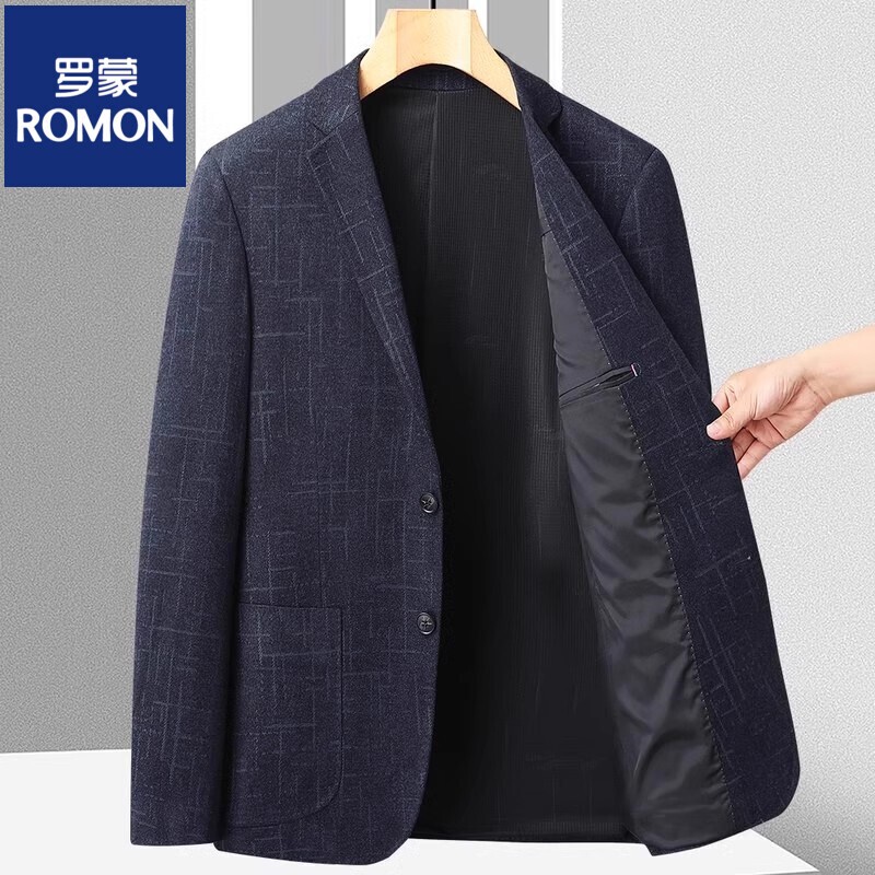 Romon Suit Men's Jacket Spring and Autumn New Style Business Fashion High-End Youth Casual ?Formal Tailored Suit Romon Suit Men's Jacket Spring and Autumn New Style Business Fashion High-End Youth Casual ?Formal Tailored Suit