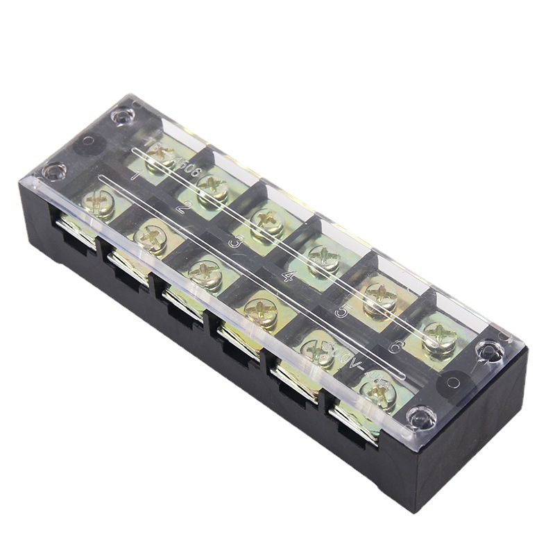 乐瑶电气TB接线端子 TB4506 铁接线排 固定式端子 导轨端子