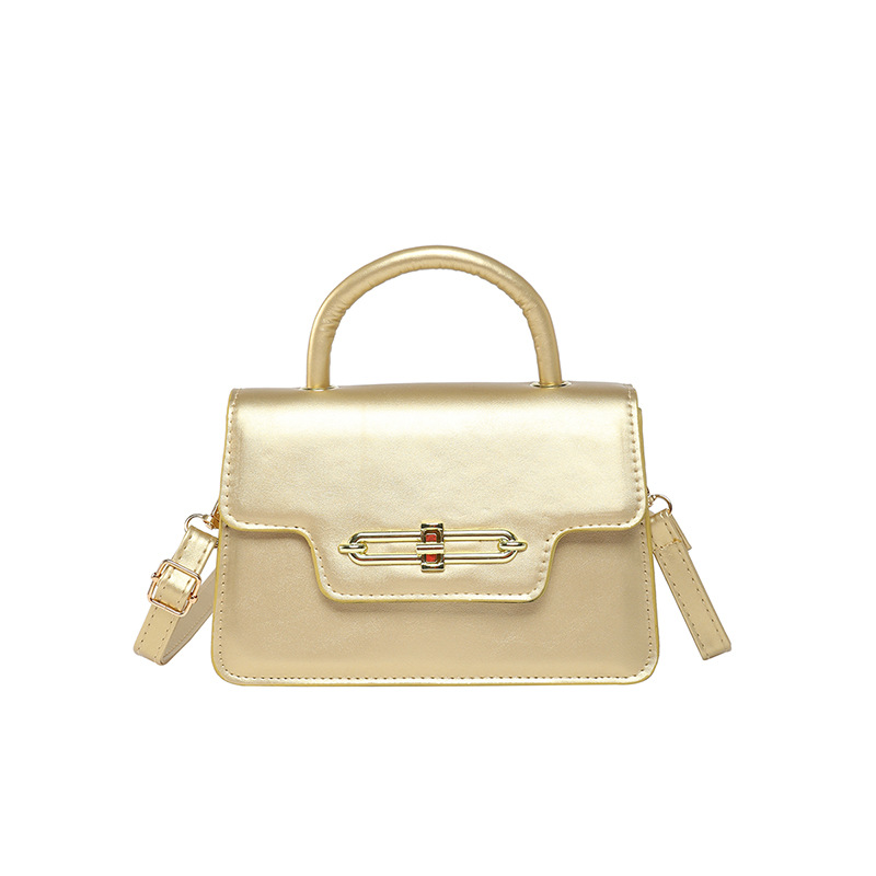 Bolso de hombro de gran capacidad retro 2025 primavera nuevo bloqueo de moda color caramelo empalme bolso de moda damas