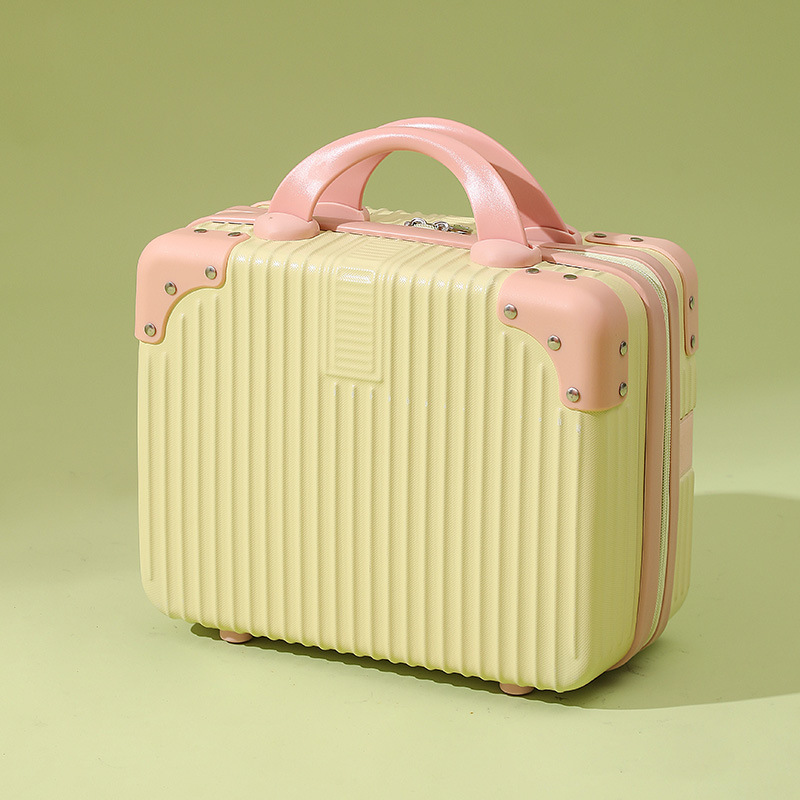 Maleta pequeña, mini estuche de cosméticos, estuche pequeño de 14 pulgadas, recuerdo, maleta de 16 pulgadas, contraseña de almacenamiento, estuche de embarque