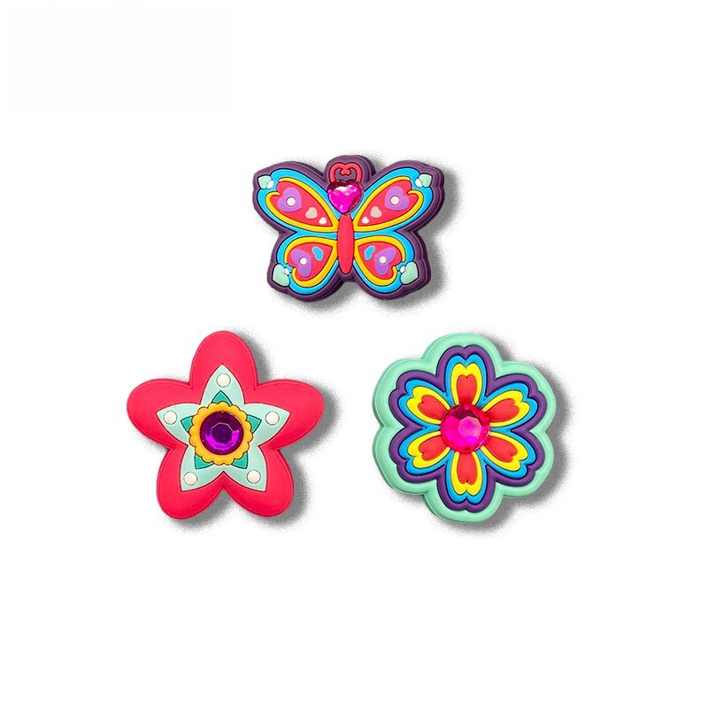 新しい下駄花シリコーン靴バックルソフト接着剤 diy 靴アクセサリー取り外し可能なアクセサリー工場卸売モール同じスタイル