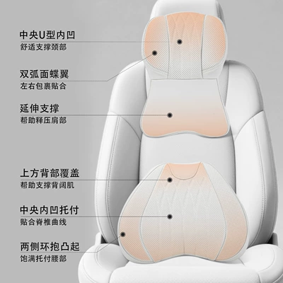 Pillow and Lumbar Support: Headrest