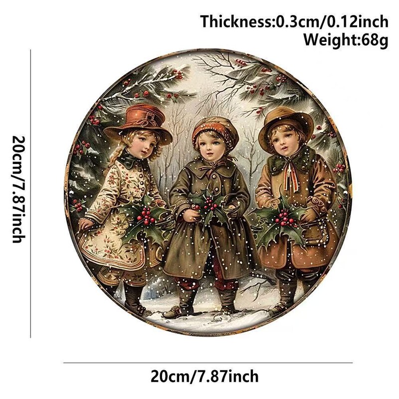 跨境新款木制圣诞彩色雪人圣诞老人悬挂装饰户外节日派对装饰挂件|undefined