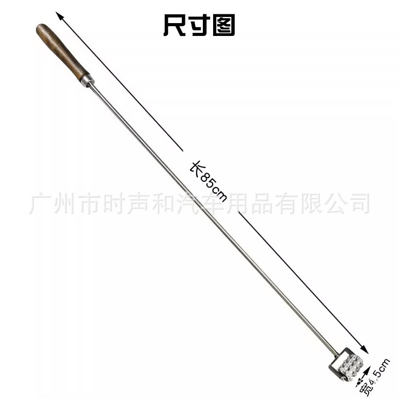 Extended Version of Soundproofing Roller Aluminum Wheel Stainless Steel Hand Rod Car Audio Soundproofing Pressure Wheel Anti-Vibration Plate Rolling Tool