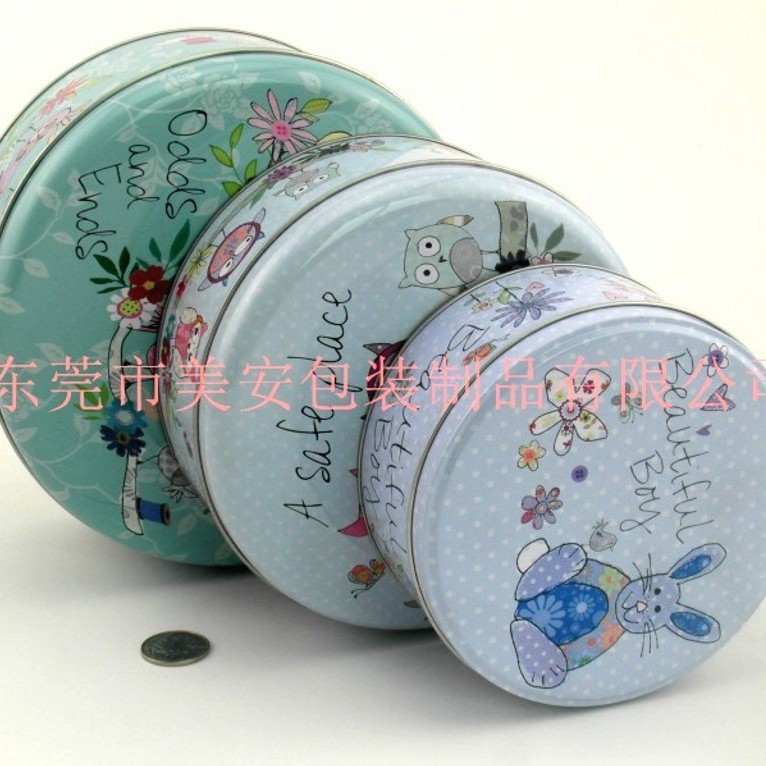 套罐 圆形铁盒 收纳盒 公版铁罐包装 马口铁罐生产厂家  制罐厂家