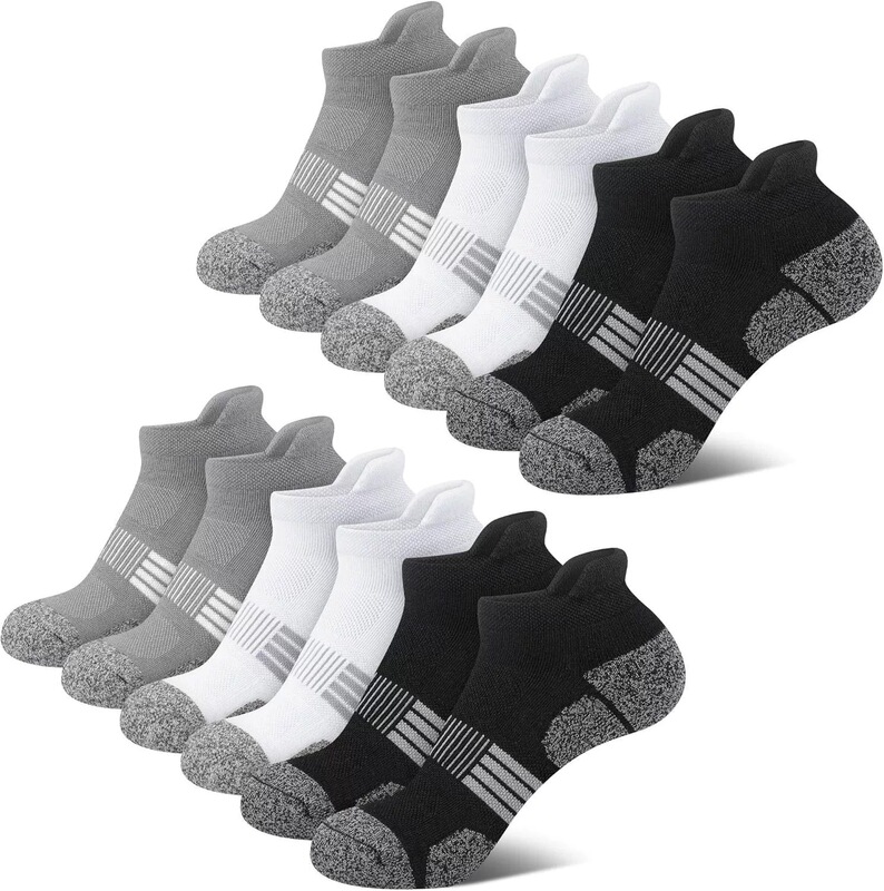 Cross-Border Amazon Sports Socks Large Size Basketball Running Socks Men's Breathable Sweat-Absorbent Socks Boat Socks Ear Protection Heel Socks