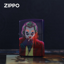 ZIPPO芝宝正品煤油防风打火机彩印亮面水晶盒杰克小丑煤油