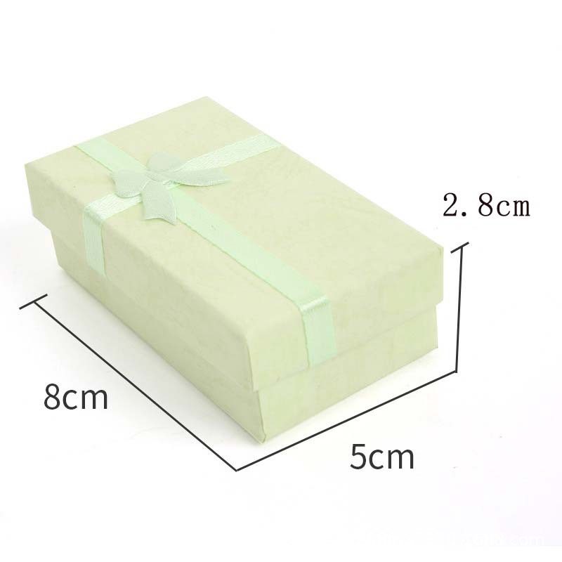 Caja de joyas de la cubierta del cielo y la tierra, serie de papeles de nube, pernos de orejas, taladro de regalo al por mayor, caja de embalaje de joyas de arco de fábrica