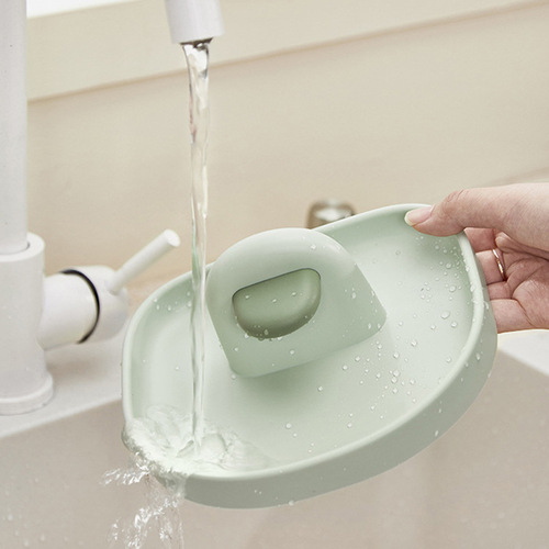 Duckling cutting board rack wholesale kitchen non-slip pot lid plate plastic spatula countertop portable pot lid chopping board rack