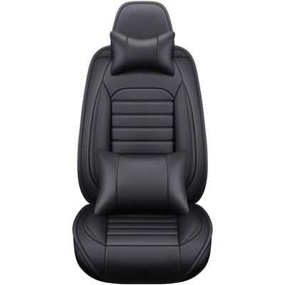 Covers, New Leather Seat Covers, Seat cushion, seat cover - all-black-front-row-single-seat-premium-edition-general