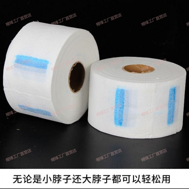 W papel caliente desechable collar protector de cuello papel corte de cabello tiñido artículos de peluquería salón de peluquería herramientas de papel collar Y