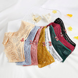 Сексуальные кружевные трусы с бантиком, средняя посадка, кружевное платье, Amazon