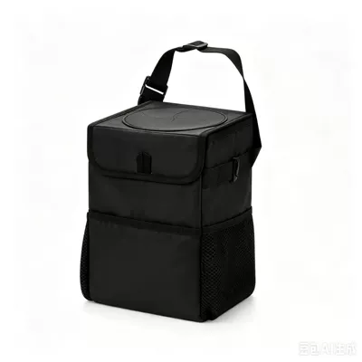 Amazon popular car trash can car trash can foldable storage box car storage box factory direct (Car storage bag/box) - black