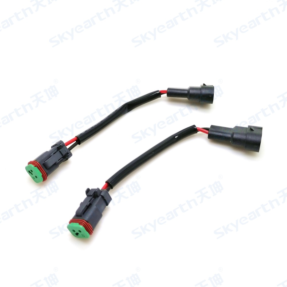 arnés de cables DTM especial para lámpara de trabajo LED de automóvil a prueba de agua DT macho y hembra línea de conversión tipo Y