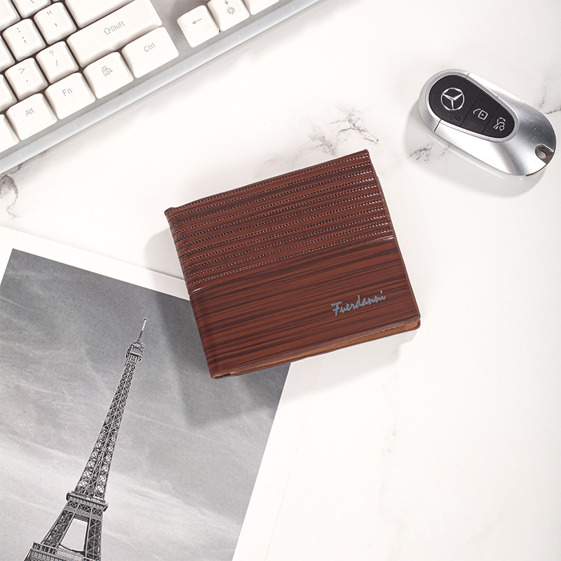 Cartera para hombre, moda corta, posición de múltiples tarjetas, wallet men, billetera europea y americana, la fábrica puede almacenar bolsas antirrobo